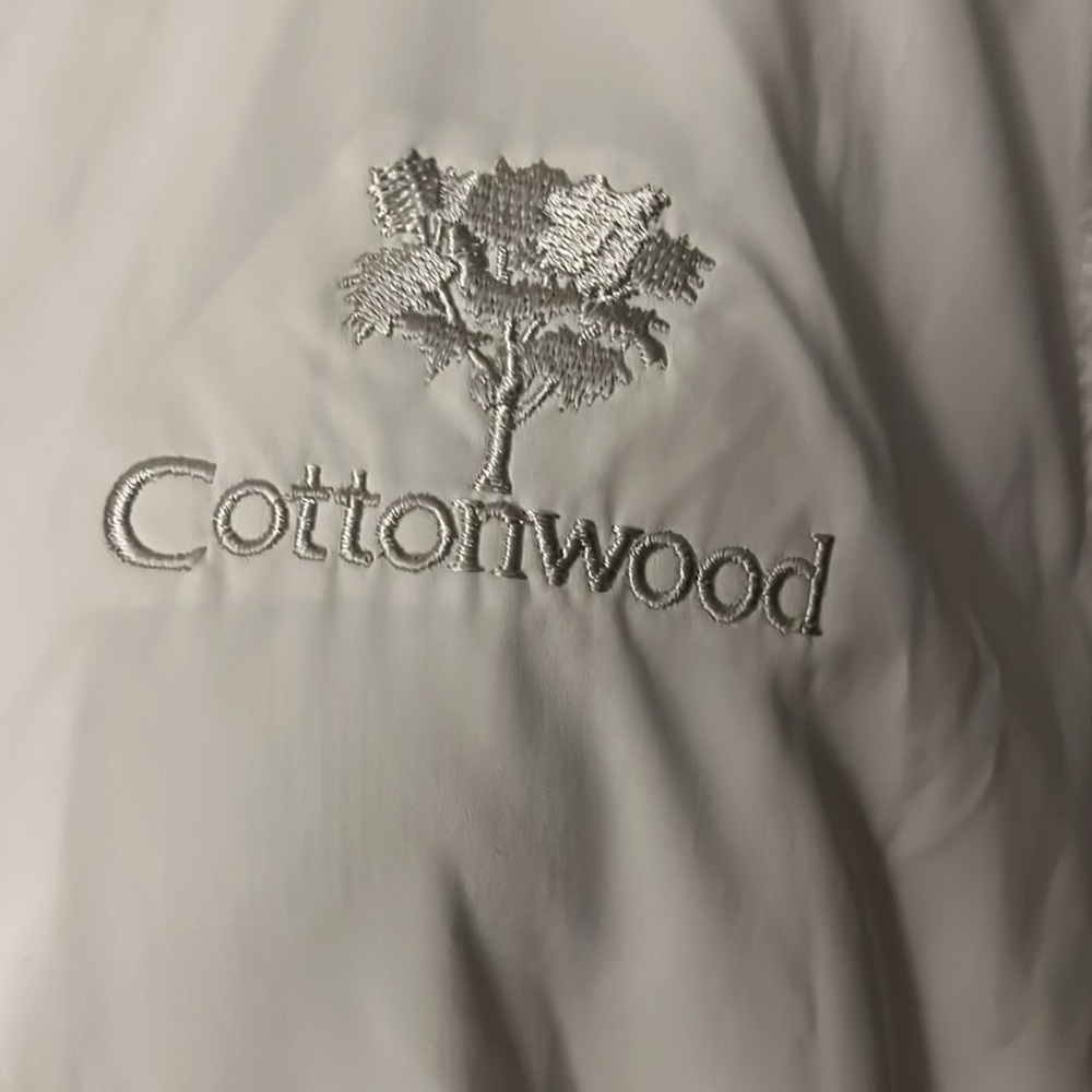 Adidas Climaproof White Zip Up Vest Womens Size M Casual Run Top Cottonwood - Picture 5 of 5